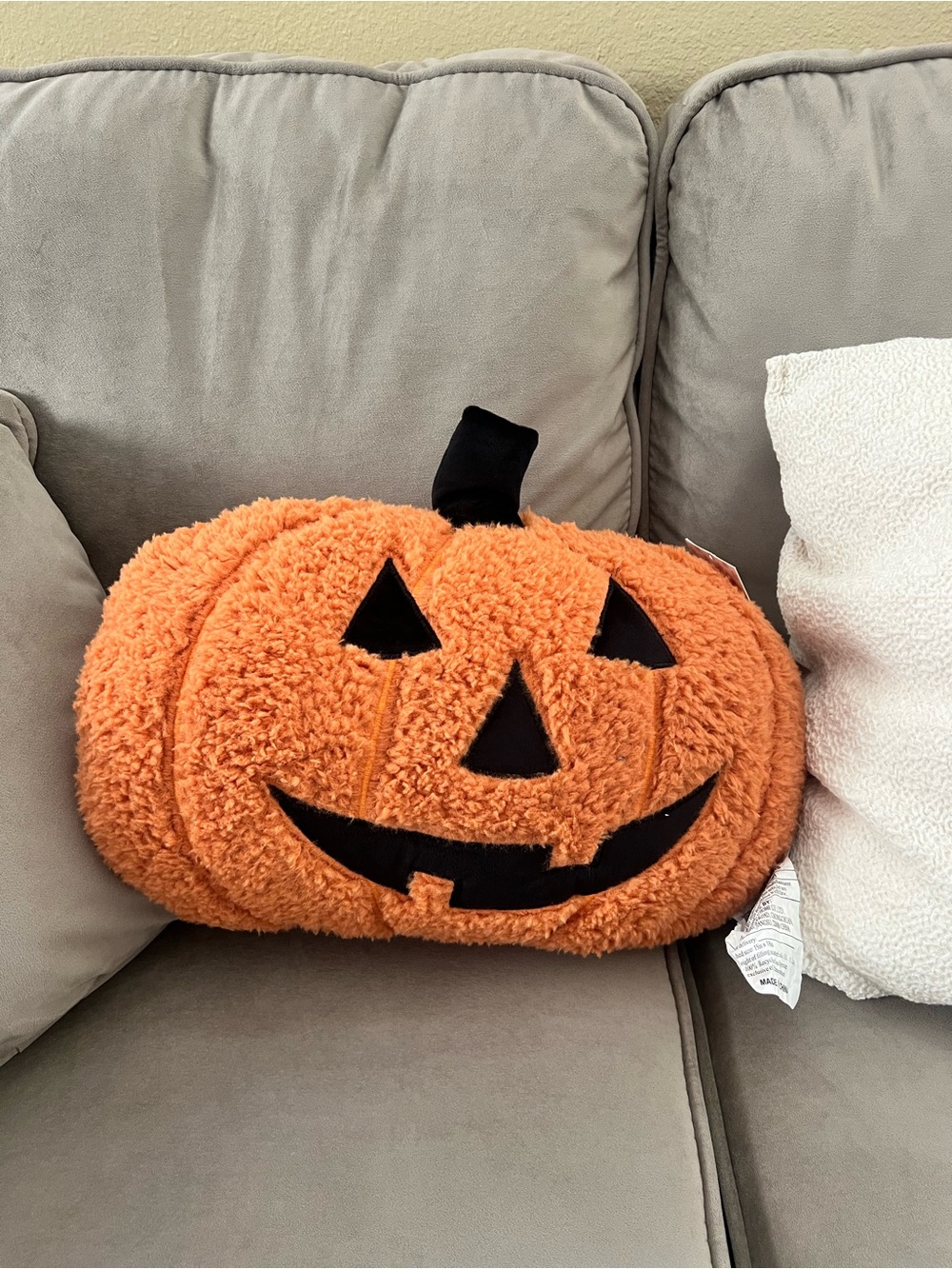 New cupcakes and Cashmere Plush Orange Jack-O'-Lantern Pillow - one size fits